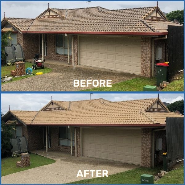 Aggregate Driveay Cleaning Brisbane Before And After